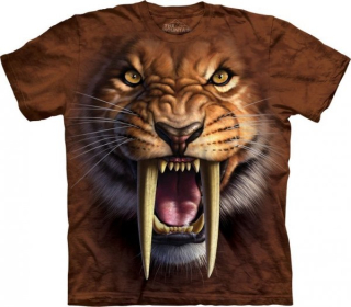 Tričko 3D potisk - Sabertooth Tiger, tygr - The Mountain