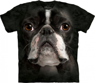Tričko 3D potisk - Boston Terrier Face, pes - The Mountain