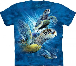 Tričko 3D potisk - Find 9 Sea Turtles, mořské želvy - The Mountain
