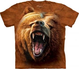 Tričko 3D potisk - Grizzly Growl, medvěd - The Mountain