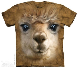 Tričko 3D potisk - Big Face Alpaca, alpaka - The Mountain