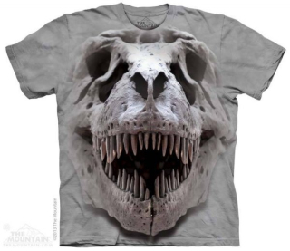 Tričko 3D potisk - T-Rex Big Skull, dinosaurus, lebka - The Mountain