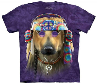 Tričko 3D potisk - Groovy Dog, pes - The Mountain