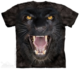 Tričko 3D potisk - Aggressive Panther, divoká kočka - The Mountain