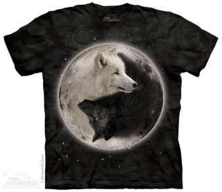 Tričko 3D potisk - Yin Yang Wolves, vlk, vlci - The Mountain
