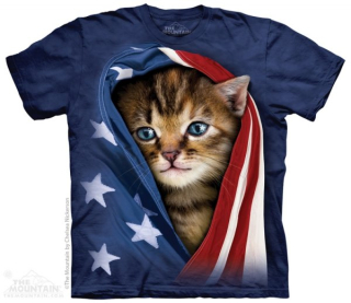 Tričko 3D potisk - Patriotic Kitten, kotě - The Mountain