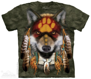 Tričko 3D potisk - Native Wolf Spirit, vlk - The Mountain