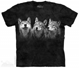 Tričko 3D potisk - Triad, vlk, vlci  - The Mountain