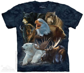 Tričko 3D potisk - Wild Alaskan Collage, Zvířata - The Mountain