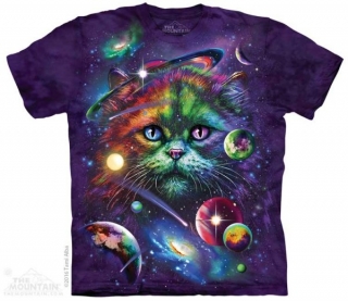 Tričko 3D potisk - Cosmic Cat, kočka, kosmos - The Mountain