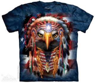 Tričko 3D potisk - Native Patriot Eagle, orel - The Mountain