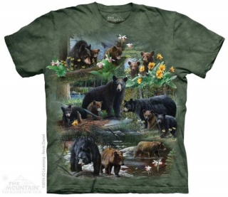Tričko 3D potisk - Bear Collage, medvědi - The Mountain