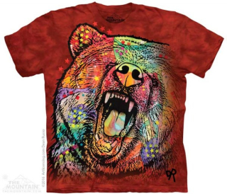 Tričko 3D potisk - Russo Grizzly, rozzlobený medvěd - The Mountain