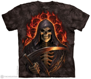 Tričko 3D potisk - Fire Reaper, smrt s kosou - The Mountain