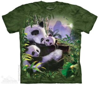 Tričko 3D potisk - Panda Cuddles, medvědi - The Mountain