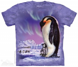 Tričko 3D potisk - Papa Penguin, Tučňáci - The Mountain