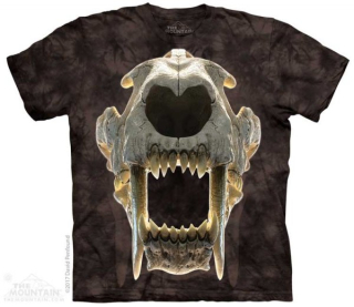 Tričko 3D potisk - Sabertooth Skull, lebka - The Mountain