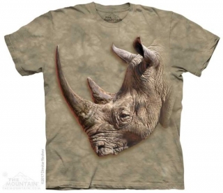 Tričko 3D potisk - White Rhino, nosorožec  - The Mountain