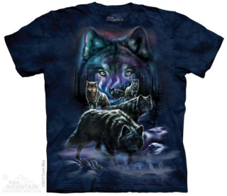 Tričko 3D potisk - Wolf Pack, vlk, vlci - The Mountain