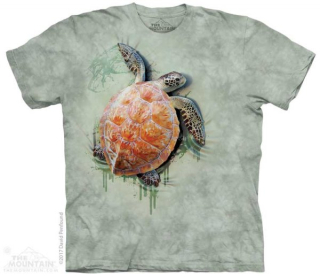 Tričko 3D potisk - Sea Turtle Climb, mořská želva - The Mountain
