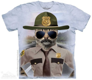 Tričko 3D potisk - Kitten Trooper, kočičí detektiv - The Mountain