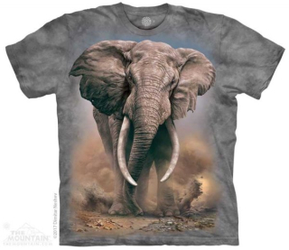 Tričko 3D potisk - African Elephant, slon - The Mountain