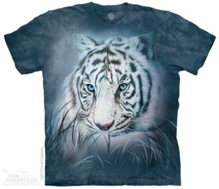 Tričko 3D potisk - Thoughtful White Tiger, bílý tygr - The Mountain