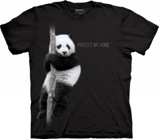 Tričko 3D potisk - Panda Protect My Home, medvěd - The Mountain