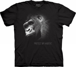 Tričko 3D potisk - Gorilla Protect My Habitat, goryl - The Mountain