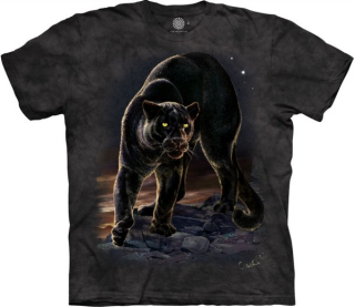Tričko 3D potisk - Panther Portrait, Černý panter - The Mountain
