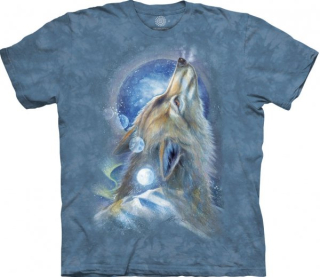 Tričko 3D potisk - Wolf Howl, vlk - The Mountain