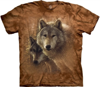 Tričko 3D potisk - Woodland Companions, vlk, vlci - The Mountain