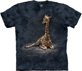 Tričko 3D potisk - Giraffe Calf, žirafa - The Mountain