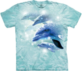 Tričko 3D potisk - Dolphin Play, delfíni - The Mountain