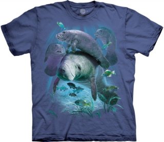 Tričko 3D potisk - Manatee Pod, mořský slon - The Mountain