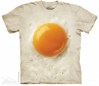 Tričko 3D potisk - Fried Egg, jajka, Míchaná vejce - The Mountain