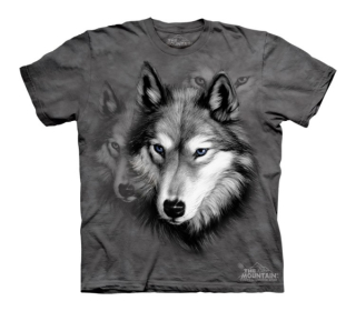 Tričko 3D potisk - Wolf Portrait, vlk, vlci - The Mountain / děti
