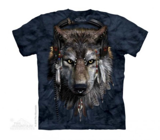 Tričko 3D potisk - DJ Fen, vlk - The Mountain / děti