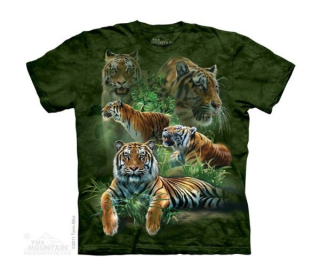 Tričko 3D potisk - Jungle Tigers, Tygři - The Mountain / děti