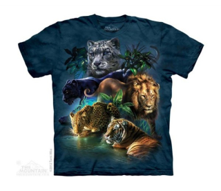 Tričko 3D potisk - Big Jungle Cats, divoké kočky - The Mountain / děti
