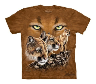 Tričko 3D potisk - Find 10 Cougars, divoká kočka - The Mountain / děti