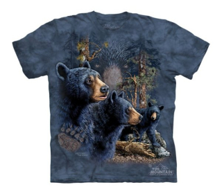 Tričko 3D potisk - Find 13 Black Bears, medvědi - The Mountain / děti