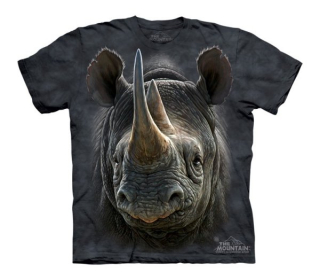Tričko 3D potisk - Black Rhino, nosorožec - The Mountain / děti