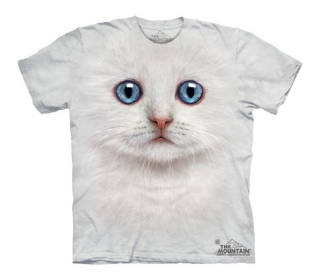 Tričko 3D potisk - Ivory Kitten Face, bílé kotě - The Mountain / děti