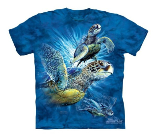 Tričko 3D potisk - Find 9 Sea Turtles, mořské želvy - The Mountain / děti