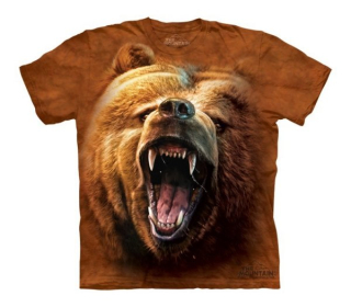Tričko 3D potisk - Grizzly Growl, medvěd - The Mountain / děti