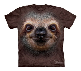 Tričko 3D potisk - Sloth Face, lenochod - The Mountain / děti