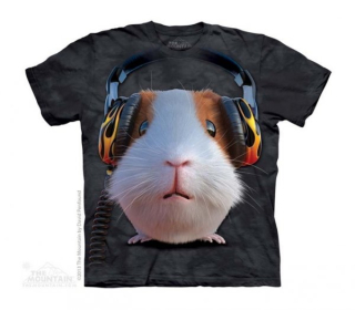 Tričko 3D potisk - DJ Guinea Pig, morče - The Mountain / děti