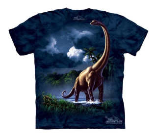 Tričko 3D potisk - Brachiosaurus, dinosaury- The Mountain / děti