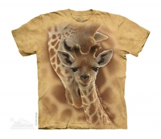 Tričko 3D potisk - Newborn Giraffe, žirafí rodina - The Mountain / děti